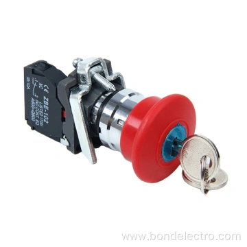 XB4-BS142 Emergency Pushbutton Switch with Key
